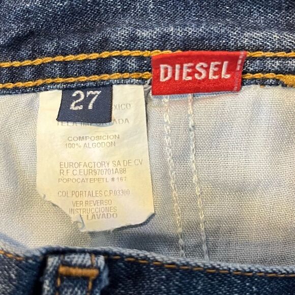 DIESEL 90s Mid Rise Wide Leg Blue Jeans Women’s Size 27 - Picture 5 of 7